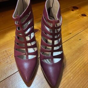 Michael Kors Burgundy Strappy Heels